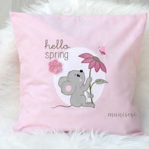 Embroidery file Little Mouse with Flower 10x10