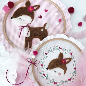 Embroidery file Spring Fawns 18x30