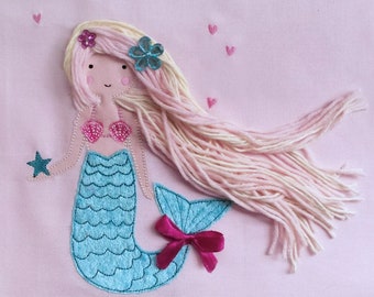 Embroidery file Nixe Loreley 13x18 Mermaid 3D
