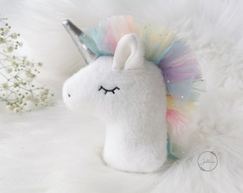 Archivo de bordado ITH cabeza de unicornio 18x30