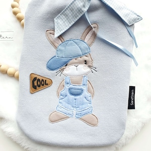 Embroidery files set Cool Bunny Bo from front and back 16x26