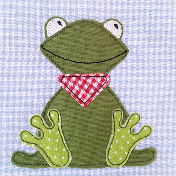 Stickdatei Fridolin Frosch 18x30 Doodle Frösche