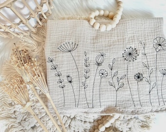 Fichier de broderie fleurs de prairie 10x10