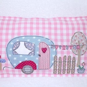 Embroidery File Reverse Caravan Camper 13x18 Doodle