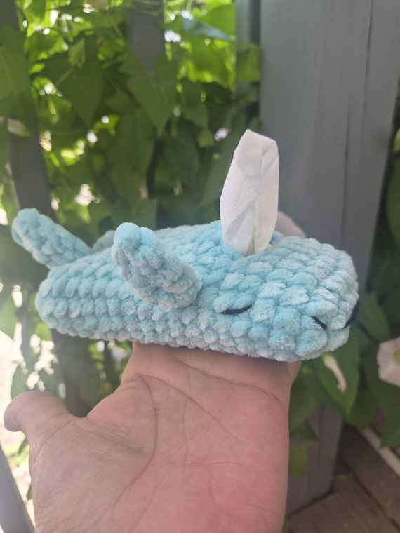 Whale Tissue Cozy, Refillable Pocket Tissue Holder