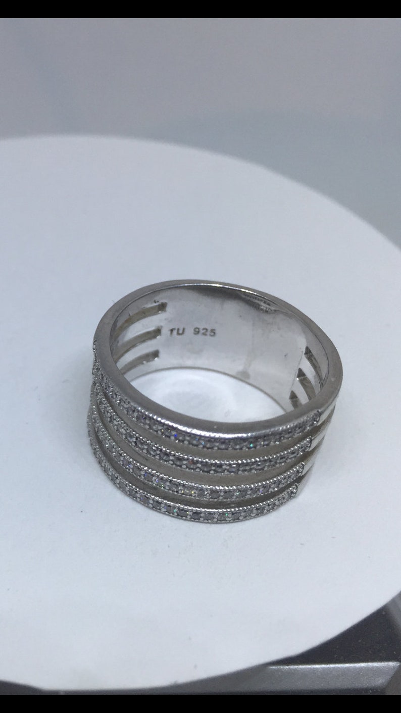 4 band bling ring Size 8 /& 34