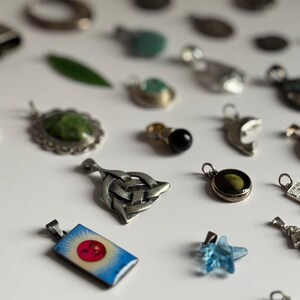 Vintage Silver Pendants: Sterling, Religious, Stone & More