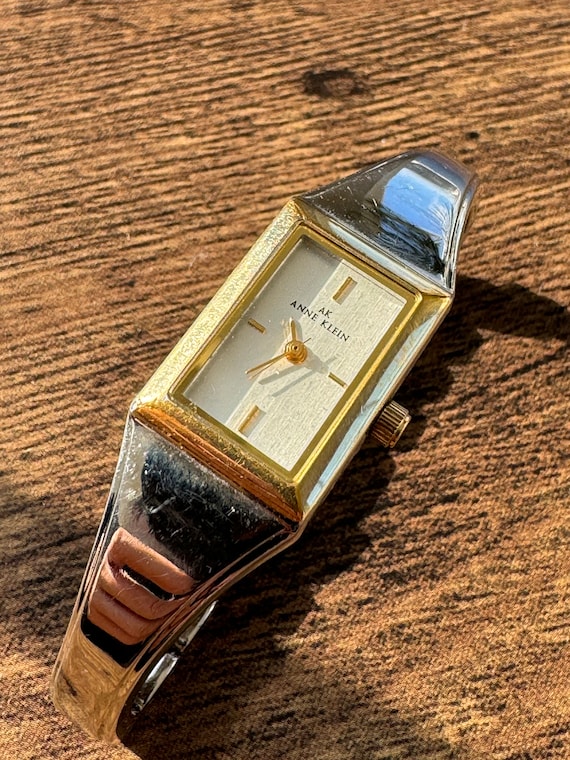 Vintage Anne Klein Silver and Gold Tone Watch | W… - image 4