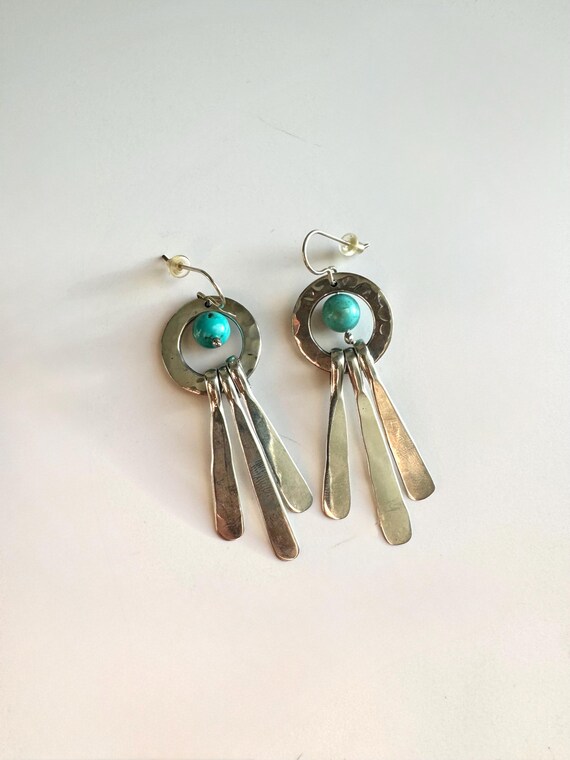 Video su Come Creare un 925 Orecchini a cerchio in argento sterling con turchese blu, viola, nero e CZ a forma di quadrifoglio fiore