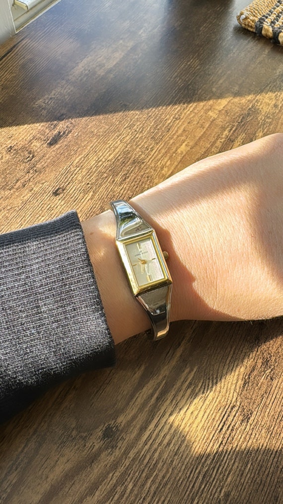 Vintage Anne Klein Silver and Gold Tone Watch | Wo