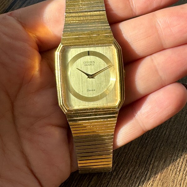 Vintage Citizen Watch with Gold Plated Stainless Steel Band | Working Condition | Vintage Watch | Citizen Watch