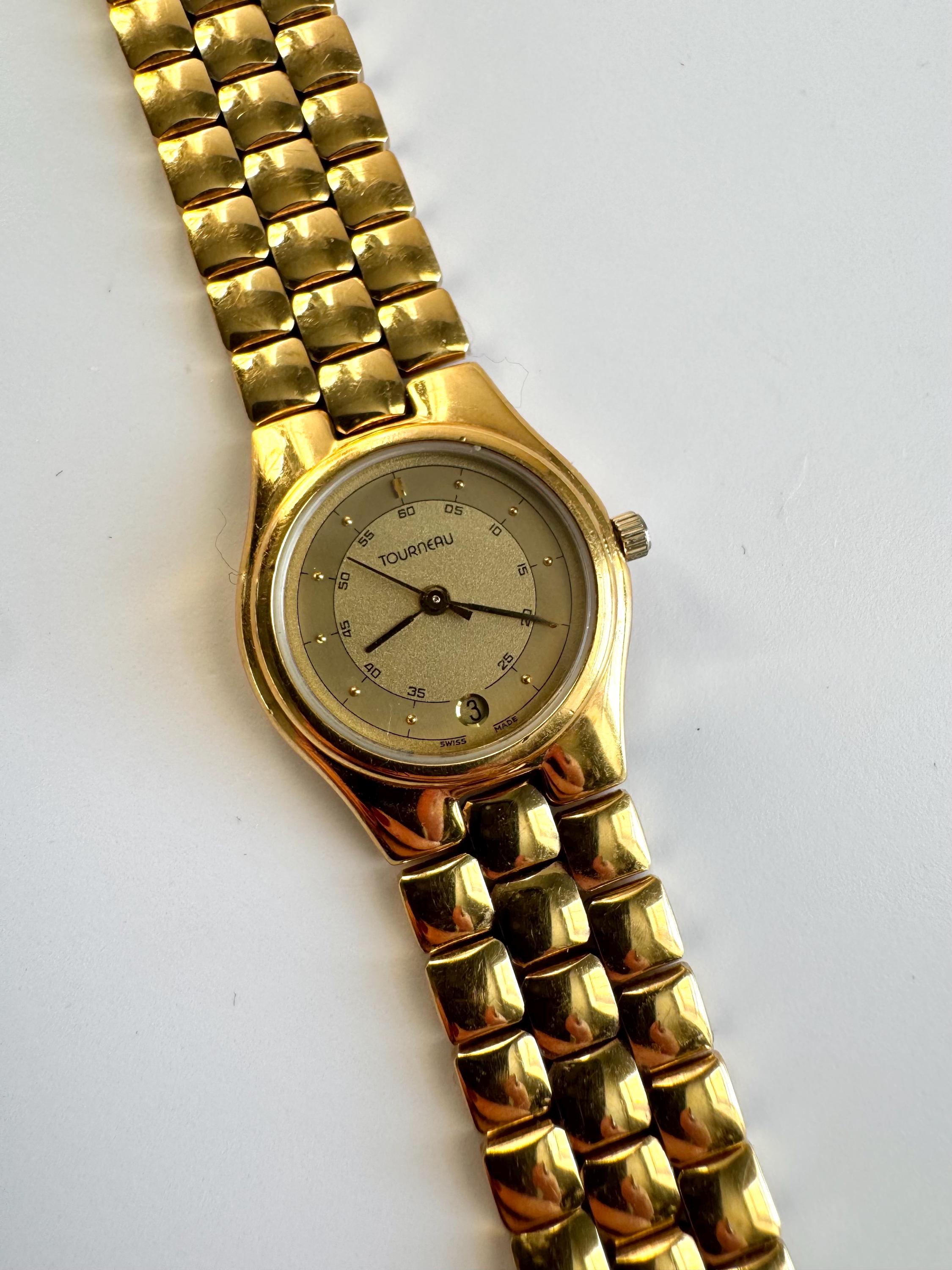 Tourneau Watch Gear Boeing Service Award Watch MOP Dial Crystal Bezel 30mm Runs Tourneau Watches - Etsy main image 4