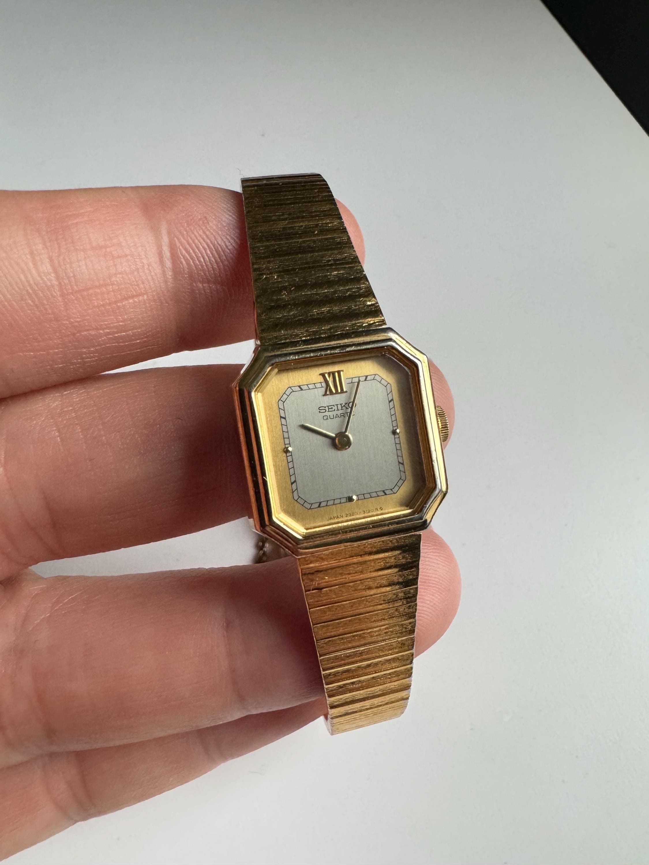 ヴィンテージ　セイコー　SEIKO　ストーン　レディース　ウォッチ　2 SEIKO - ヴィンテージ セイコー SEIKO LUCENT レディース
