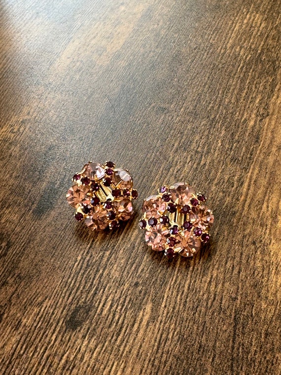 Swarovski Rhinestone Clip On Earrings | Clip On E… - image 5