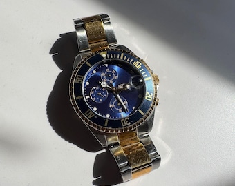 CITIZEN CHRONOGRAPH ゴールド文字盤クォーツ WR100 Citizen WR100 Chronograph watch, N0510--D08001-KA, 0510