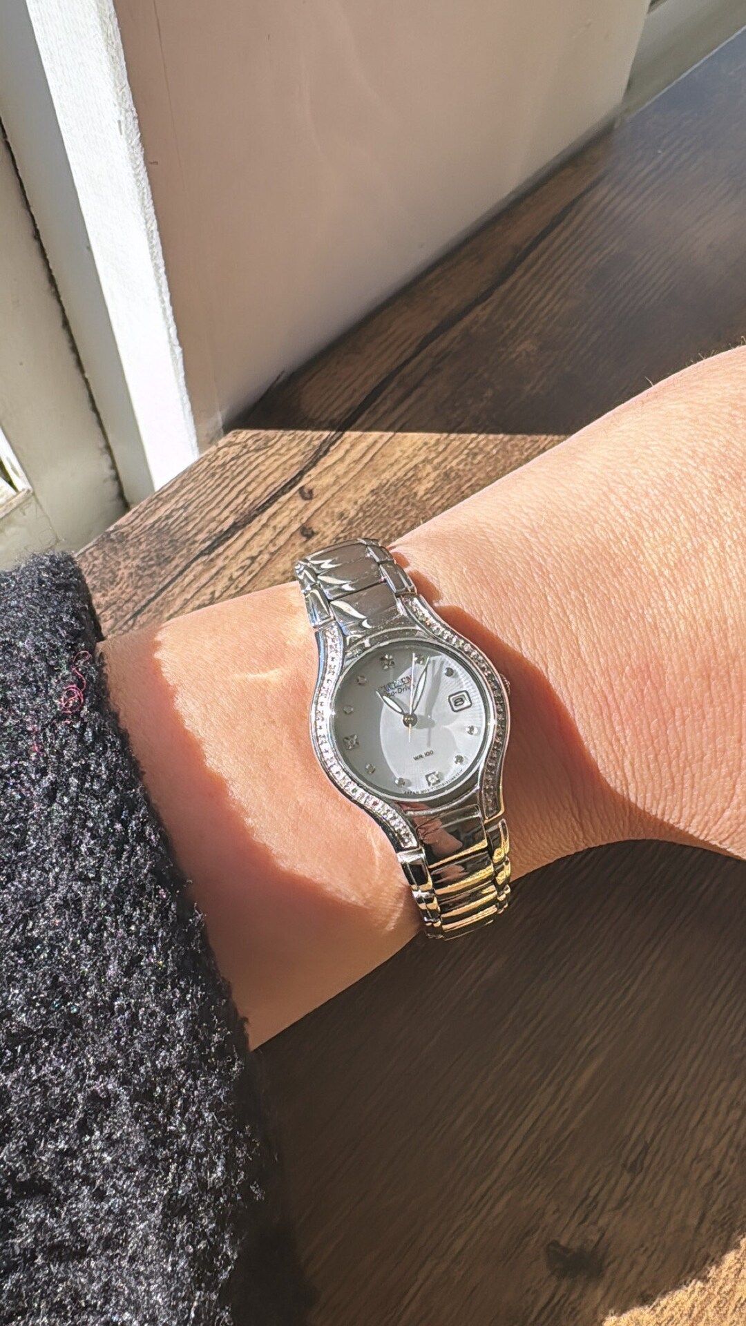 Citizen Eco-drive Silhouette Diamond Ladies Watch - Solar Powered