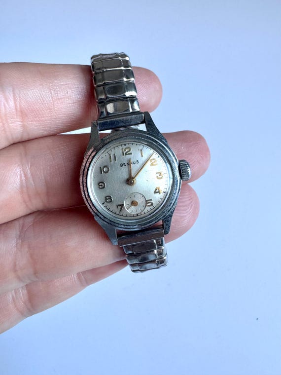 Vintage Benrus Round Dial Mechanical Watch - Work… - image 5
