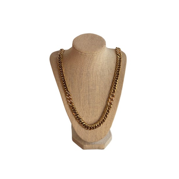 Vintage Chunky Gold Chain Necklace | 90s Jewelry |