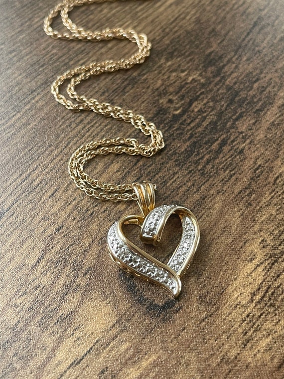 Gold Vermeil Chain and Heart Pendant | Gold Vermei
