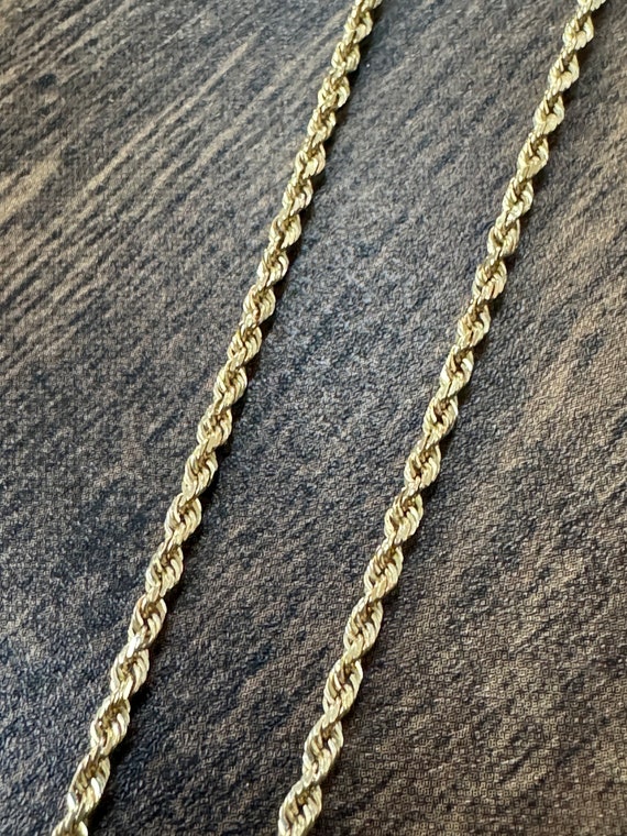 14k Yellow Gold Rope Chain | 14k Yellow Gold Chain