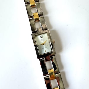 Vintage Anne Klein Diamond Two Tone Watch in Working Condition