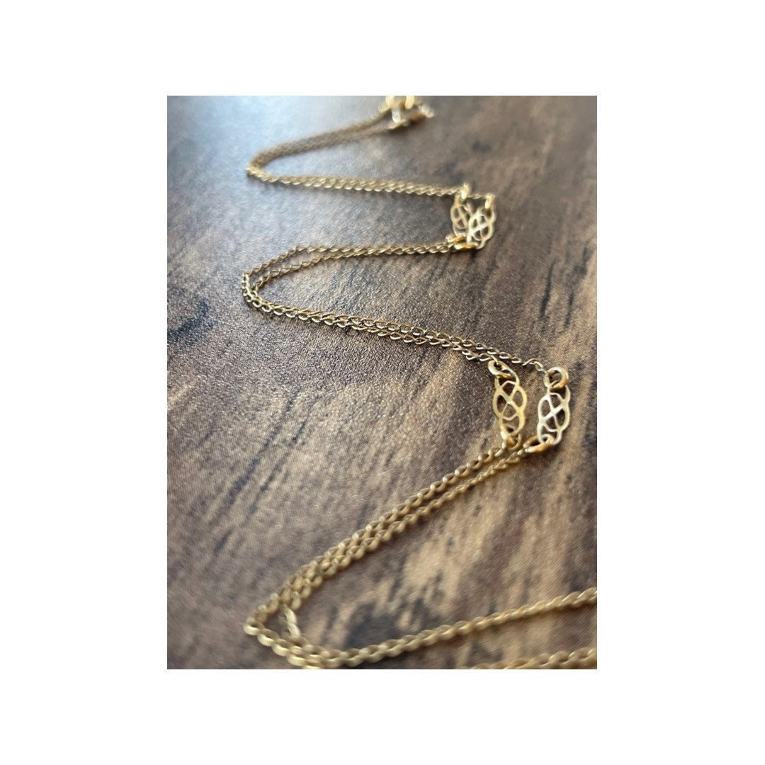 Vintage A and Z Gold Filled Chain Sustainable Jewelry Mother's Day Gift