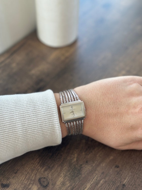 Anne klein silver bracelet watch hotsell