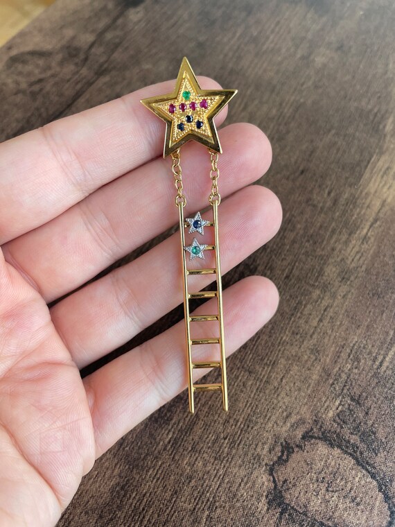 Vintage Mary Kay Ladder of Success Pin Mary Kay Brooch Costume