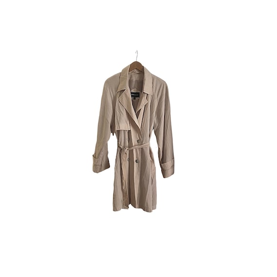 Lightweight Tie Waist Trench Coat | 90s Trench Coa