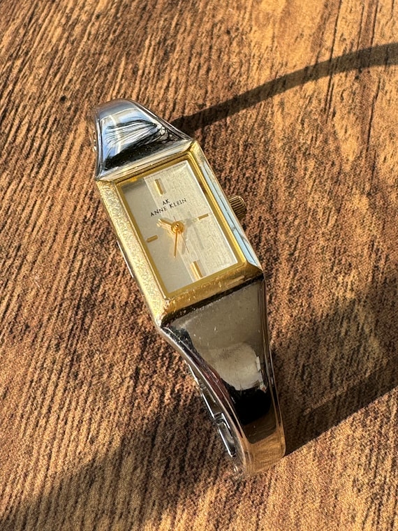 Vintage Anne Klein Silver and Gold Tone Watch | W… - image 3