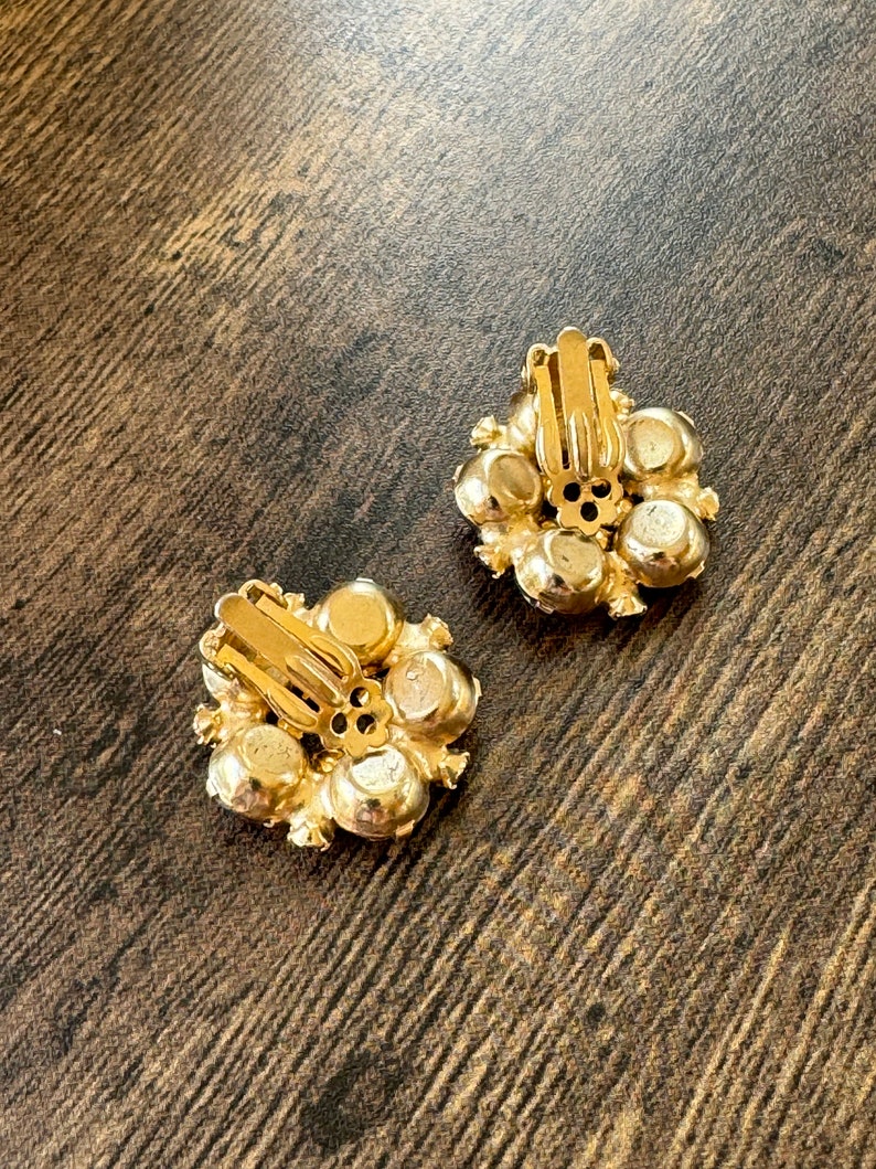 Swarovski Rhinestone Clip On Earrings Clip On Earrings Femme Earrings Rhinestone Earrings image 6