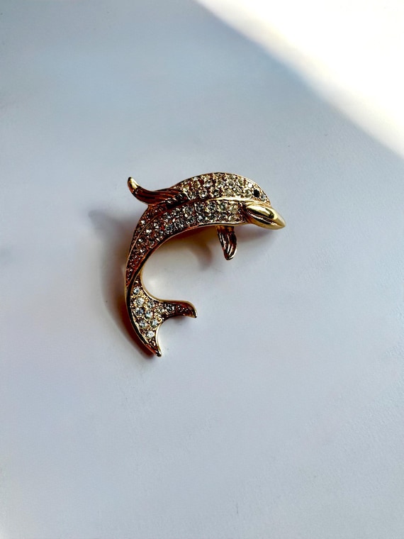 Broche Fantaisie Vintage Strass - Élégante Et Brillante