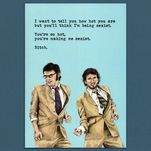 Flight of the Conchords 'You're so Hot' A5 Card