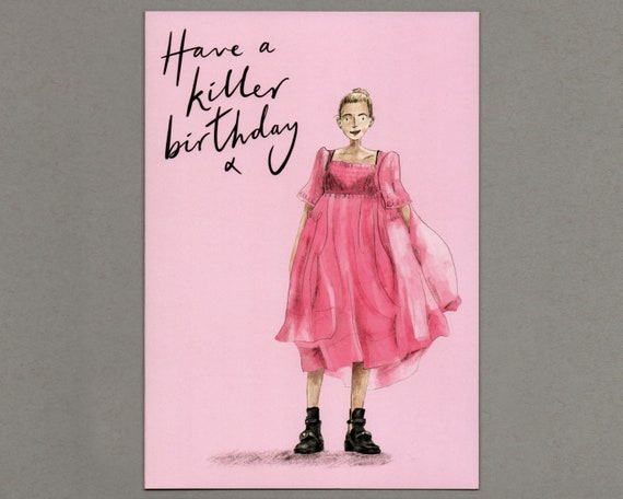 Killing Eve Tarjeta de cumpleaños A5 de Villanelle Killer
