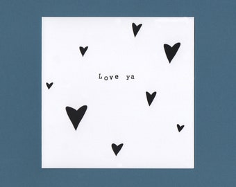 Hearts Love ya Card