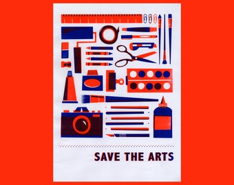 A3 'Save the Arts' Risograph Print