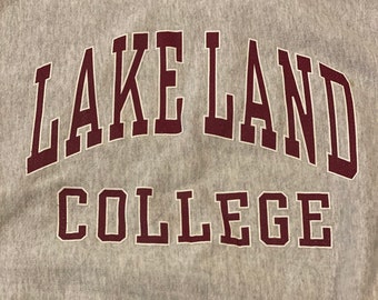 Lake Land College Sweater / Vintage / Illinois / Crewneck / Sweatshirt / Sportswear / Size Large