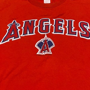CustomCat Anaheim Angels Angel Wing Retro MLB T-Shirt Red / L
