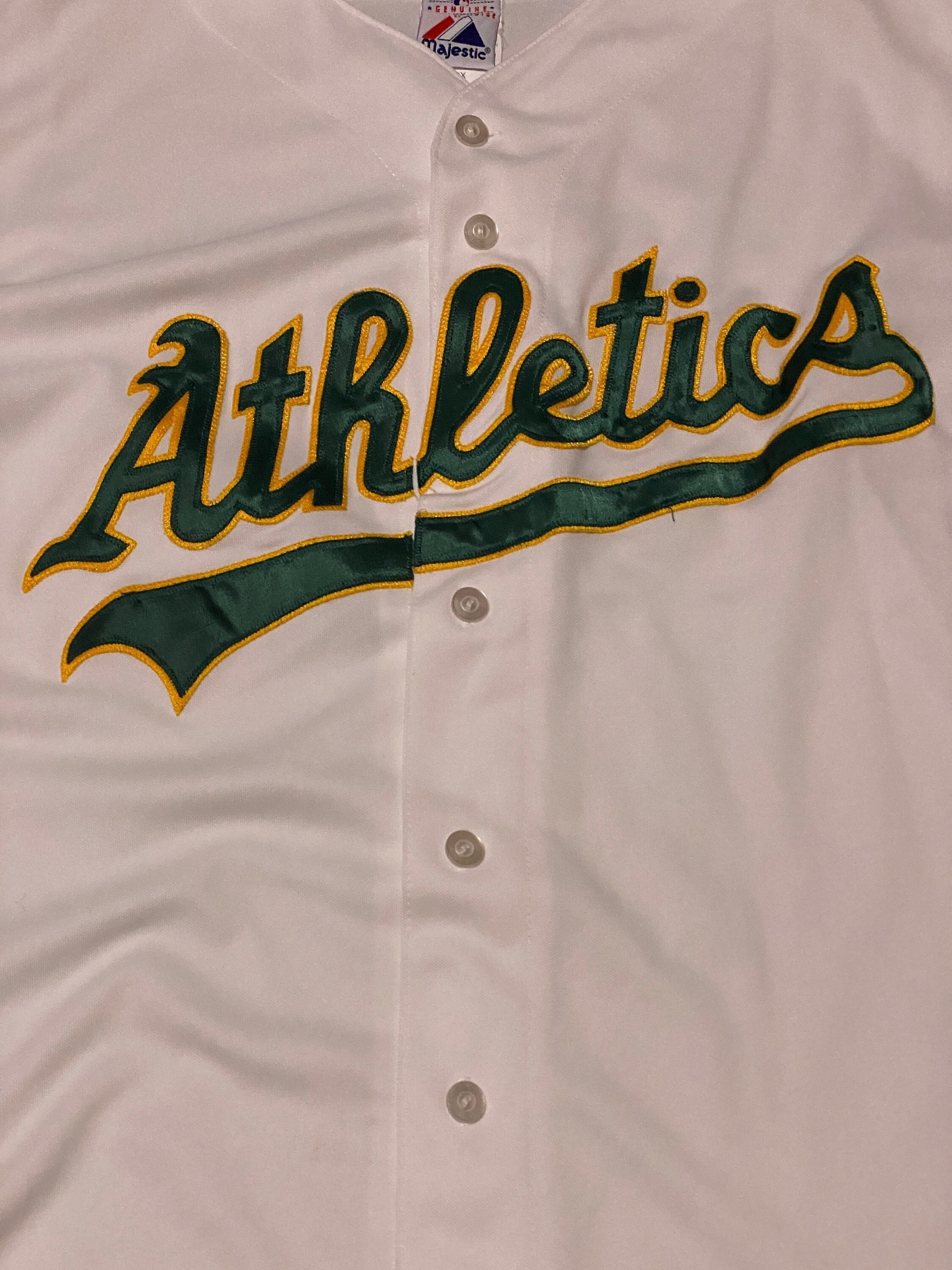 MAJESTIC  RAY FOSSE Oakland Athletics 1973 Throwback Baseball Jersey