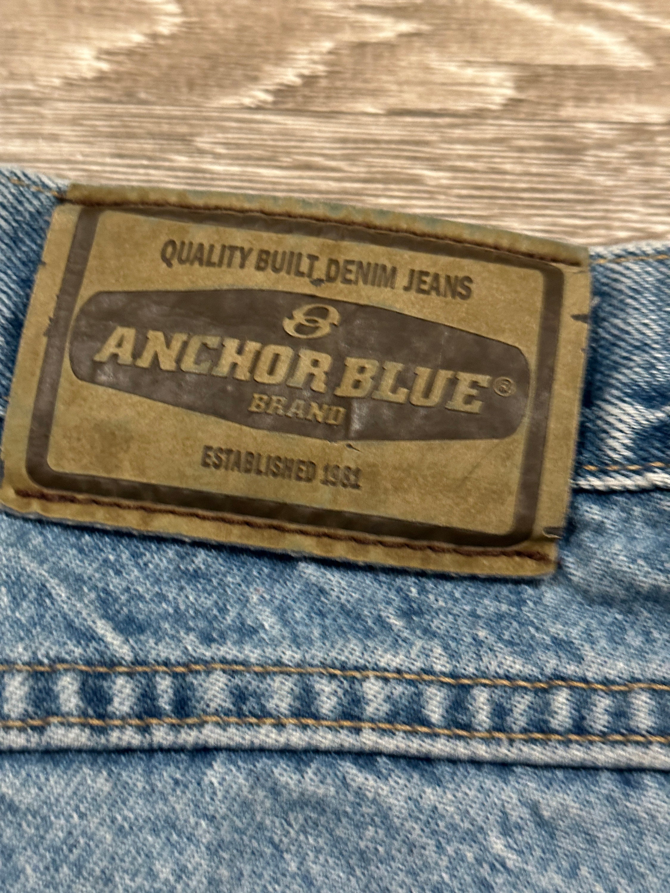 Anchor Blue Jeans / Vintage / Baggy Jeans / Denim / 90's Etsy