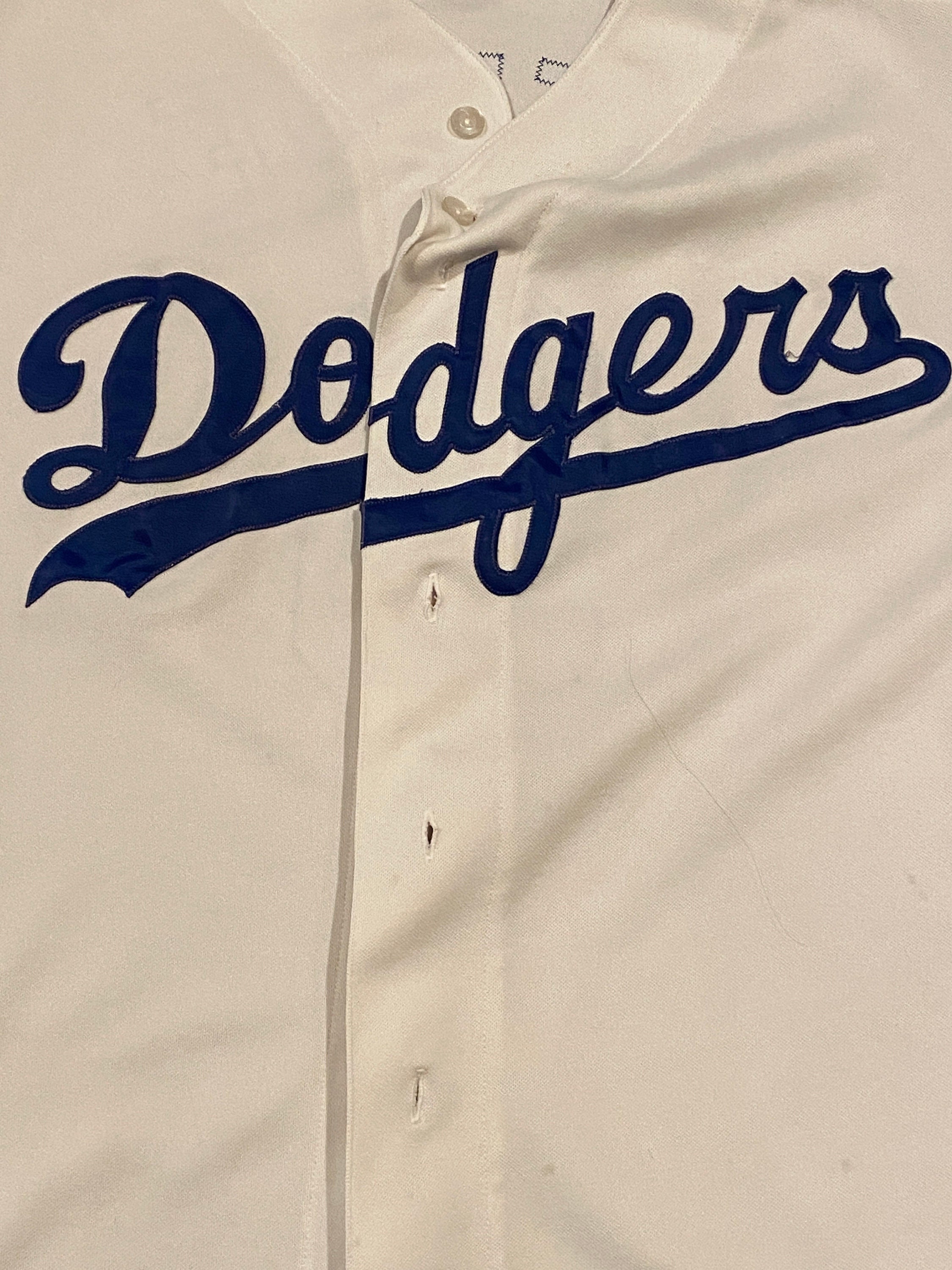 Mid-80s Steve Sax LA Dodgers Game Worn Jersey.