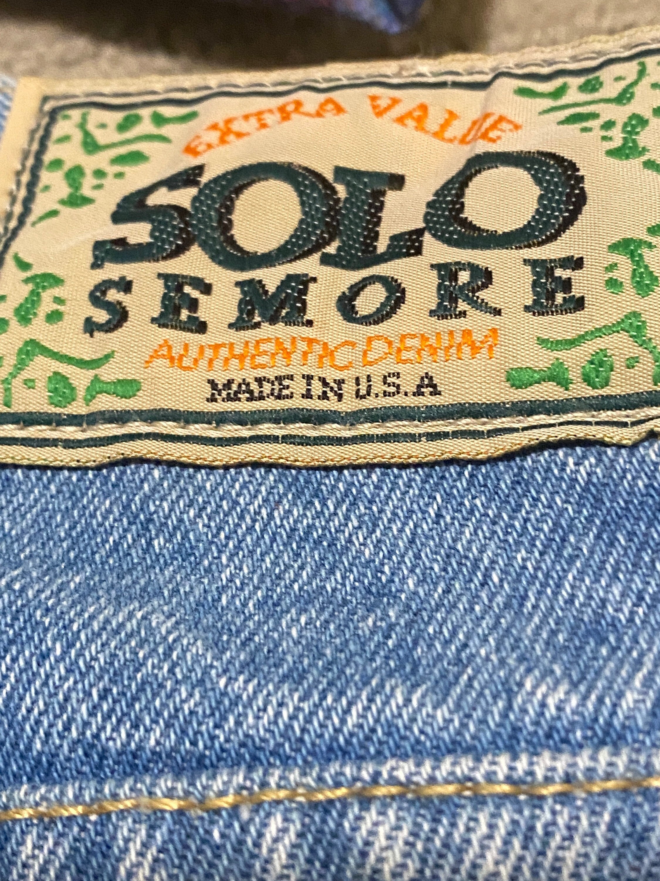 Solo Semore Jeans / Vintage / Denim / Baggy / Leg - Etsy