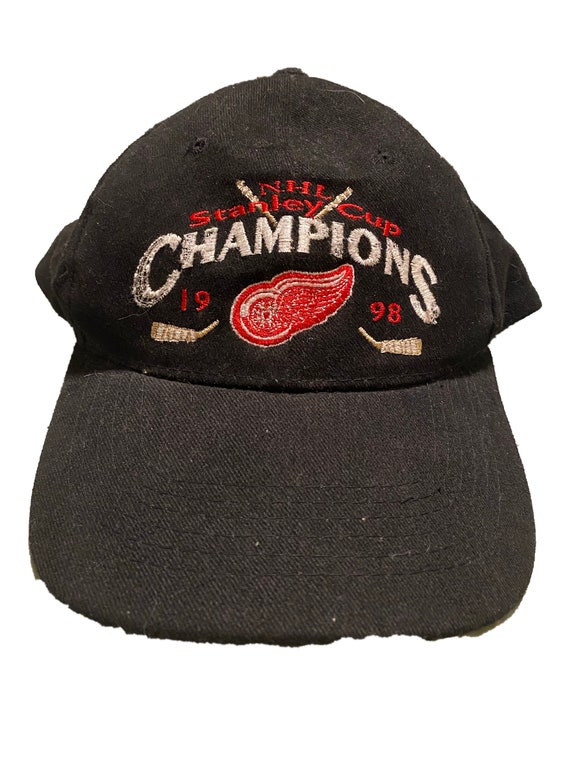 Detroit Red Wings Hat / Vintage / 1998 / Stanley … - image 2