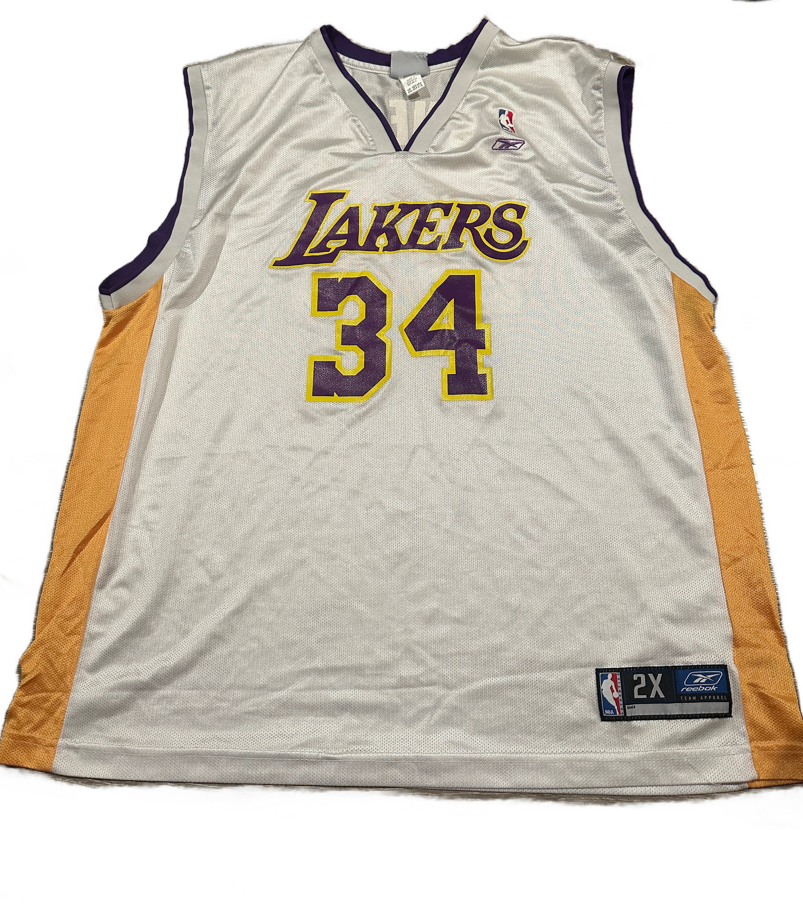 Reebok Basketball Jersey, Los Angeles Lakers, #34 Shaq Oneal, Nba
