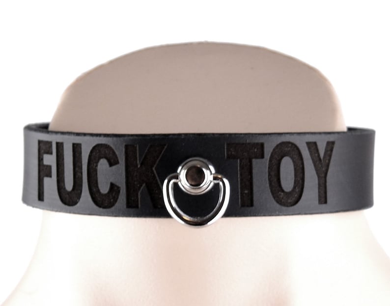 Personalisiertes Lederhalsband mit Gravur Kink BDSM Haustierspiel Choker Bild 3