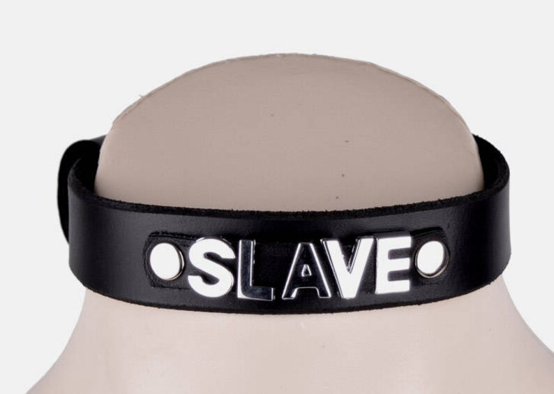 CUSTOM Black Handcrafted Deluxe Made Slave Collar Top Quality Etsy