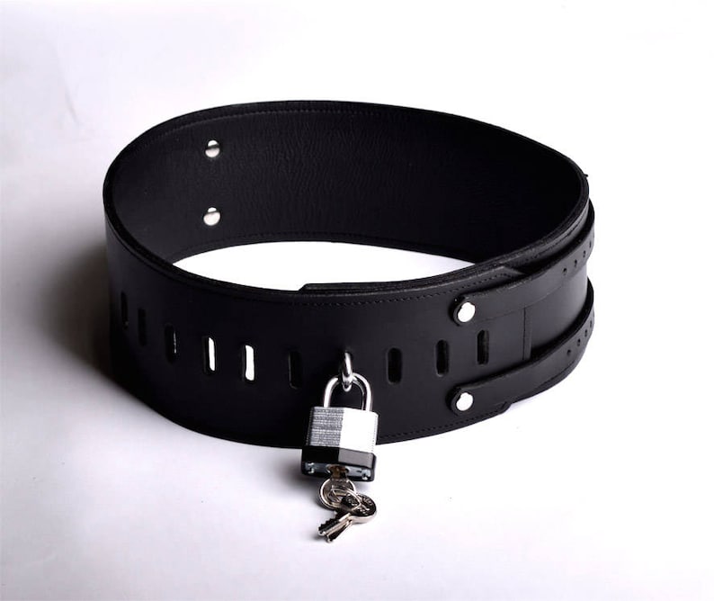 Heavy Duty Bondage Leather Belt Waist Trainer Locking Premium - Etsy