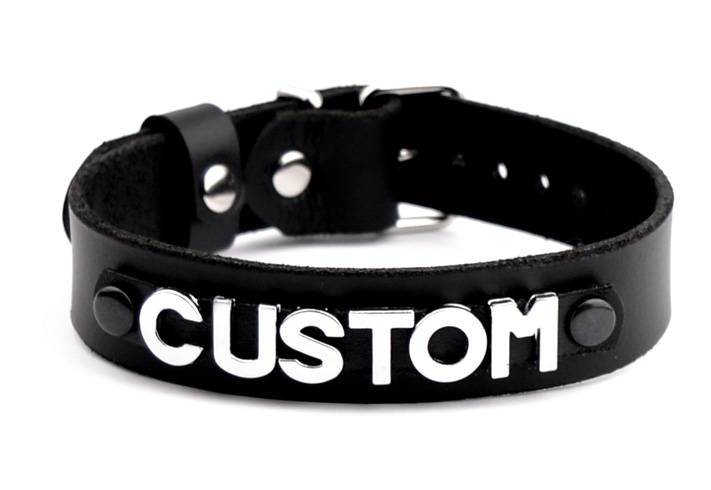 CUSTOM Black Handcrafted Deluxe Made CUSTOM Collar Top Quality - Etsy ...