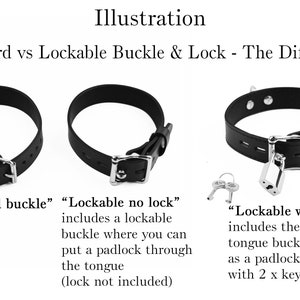 Handcrafted Locking Ball gag black double stitched LUXURY SOFT LEATHER bdsm bondage restraint fetish master mistress Ga03blkPnk image 4