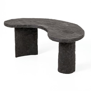 Accent Table | Statement Piece Table | Black Shou Sugi Ban Table | Natural Wood Table